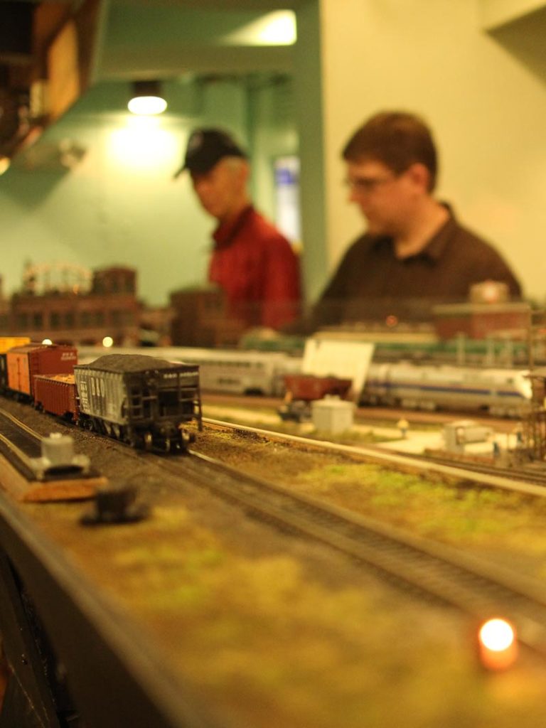 train-engineers-800×1067 Model train at DuPage County Historical Museum operated by the DuPage Society of Model Engineers