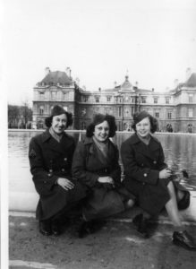 Mollie’s War 3 women of Women’s Army Corps. Black and white picture