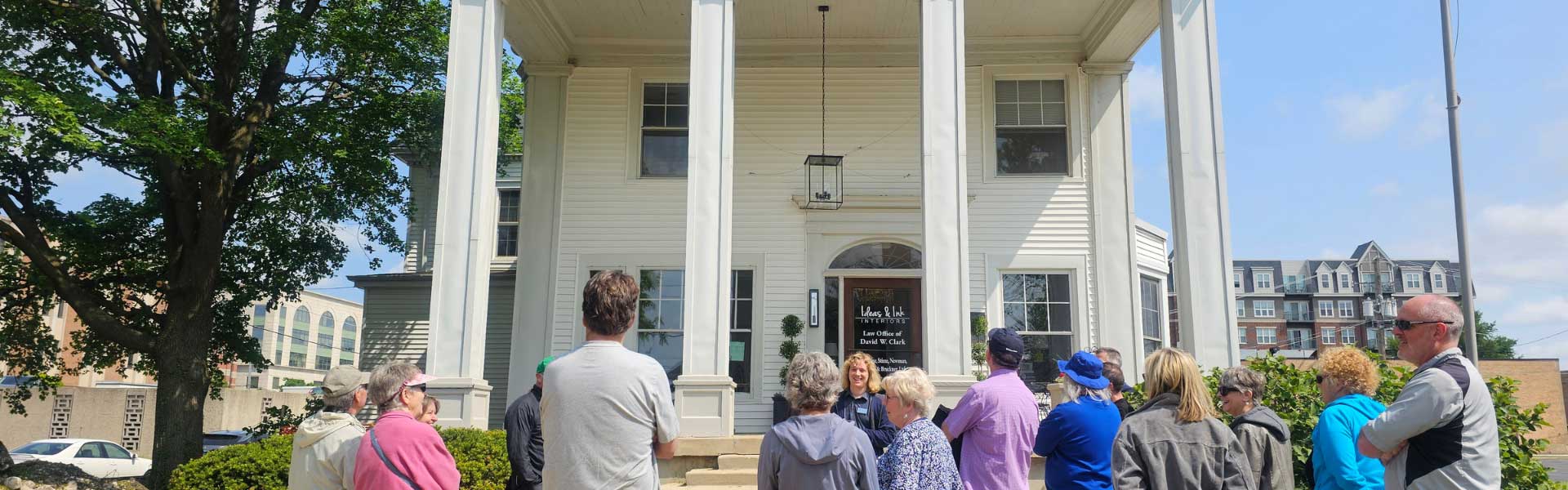 Group of people attending a walking tour